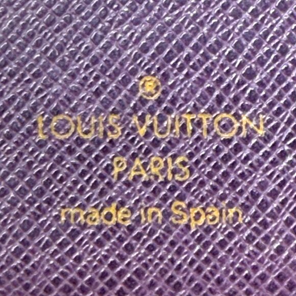 Louis Vuitton EPI Small Ring Agenda Cover COA Yellow EPI and Purple Interior - Picture 3 of 14